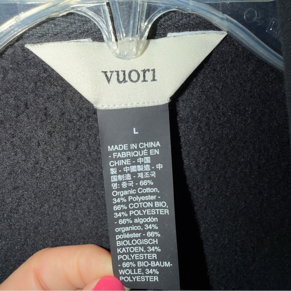 Vuori Restore Trench Coat Black Women's Longline Sz Large Lagenlook Minimalist - Picture 10 of 15